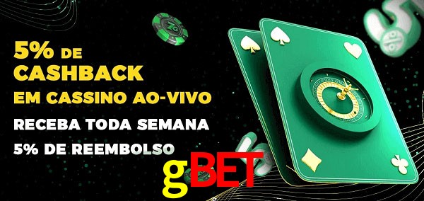 Promoções do cassino ao Vivo gbet
